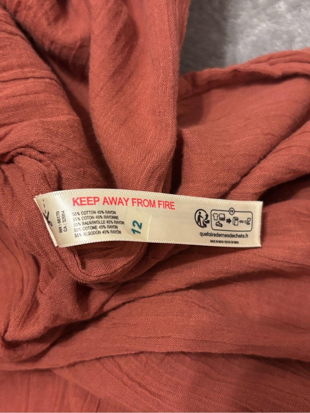 Free People Oasis Midi Dress in Rust/Terracotta — Size M/L - Picture 8 of 13